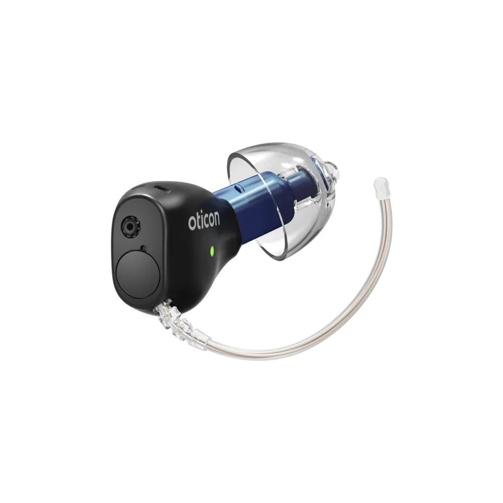 Oticon Zeal NXT hearing device in Matte Black